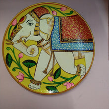 Hand painted elephant plaque
