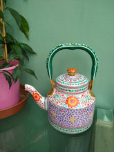 Steel hand-painted teapot or induction kettle