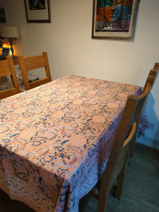 Block print cotton table cloth
