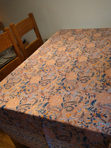 Block print cotton table cloth
