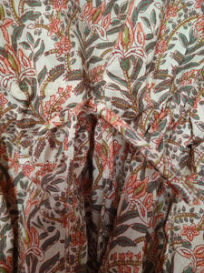 Indian cotton print kaftan pyjamas