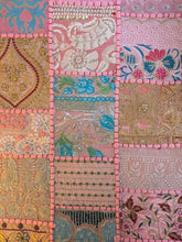 Long embroidered wall hanging or table runner