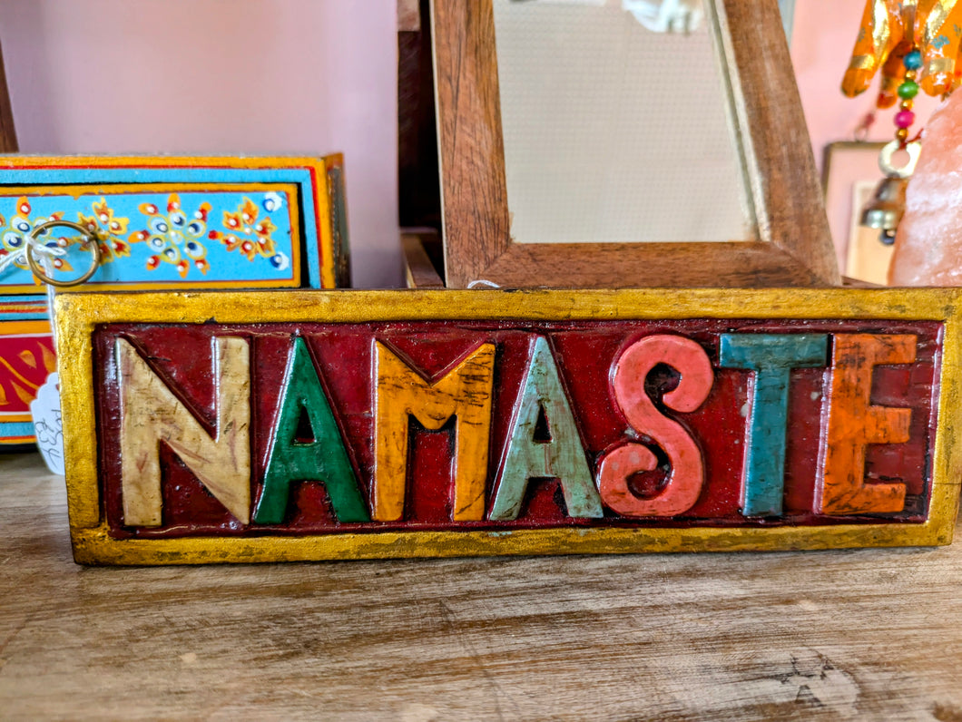 Namaste plaque