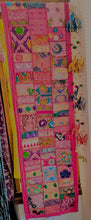 Long embroidered wall hanging or table runner