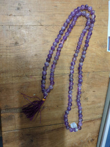 Crystal mala bead necklaces