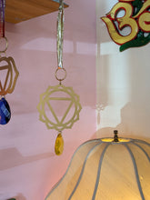 Chakra decorations with glass droplet