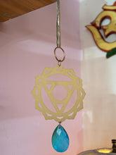 Chakra decorations with glass droplet