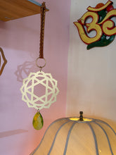 Chakra decorations with glass droplet