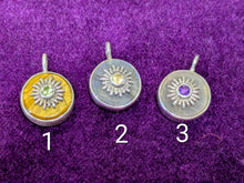 Pure Indian silver and crystal pendant