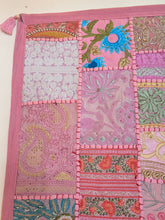 Long embroidered wall hanging or table runner