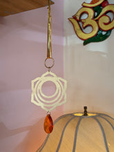 Chakra decorations with glass droplet