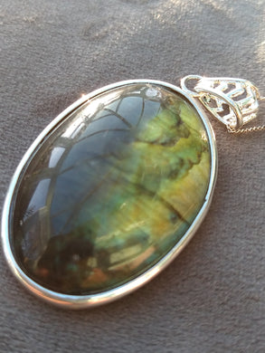 Large labradorite pendant