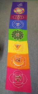 Long fabric chakra banner