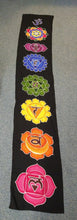 Long fabric chakra banner