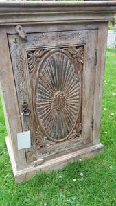 Traditional wooden carved Indian cabinet REDUCED FOR CLEARANCE
