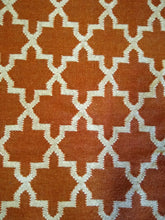 SALE Pure wool burnt orange handloom rug  WAS £135 now £95