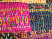Stunning vintage Indian stitched throw