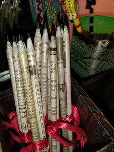 Hindi newspaper pencils
