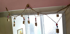 Natural garland with bells