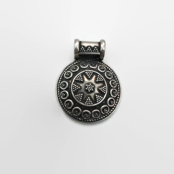 Indian silver star pendant