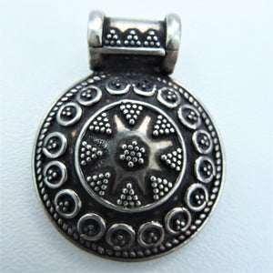 Indian silver star pendant