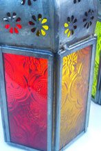 Indian coloured glass lantern