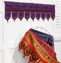 Purple Embroidered Toran